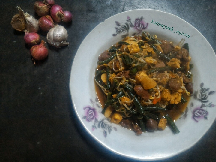 Anti Ribet, Buat Tumis Kacang Panjang Ampela Bumbu Petis Menu Enak