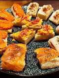 Canapés variados para estas fiestas 🎉(sin lactosa)