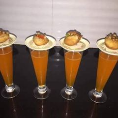 A picture of Salsa Stuffed Golgappe.