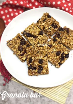 Foto resep Granola Bar - healthy energy bar - cemilan sehat plus enak