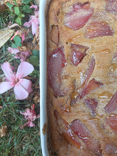 Une photo de 🌸 Clafoutis aux pêches