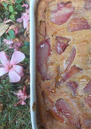 Une photo de 🌸 Clafoutis aux pêches