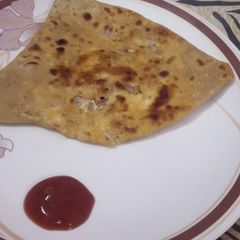 Paneer paratha A picture of Paneer paratha.