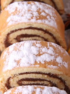 صورة لوصفة طريقة عمل كيكة السويسرول بالشوكولاته