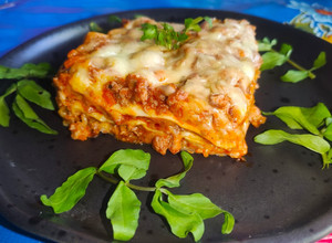 Una foto de Lasagne al forno / Lasaña al horno