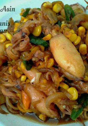 Foto resep Tumis Cumi Asin #Keto