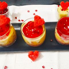 A picture of Jello custard pudding.