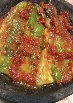 Foto resep Geprek terong ijo/penyet terong ijo #Diulekasyik