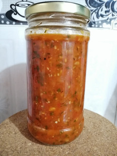 Una foto de Salsa de Pimentón asado y tomate