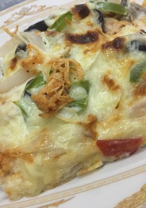 صورة لوصفة بيتزا اتوست🍞🍕