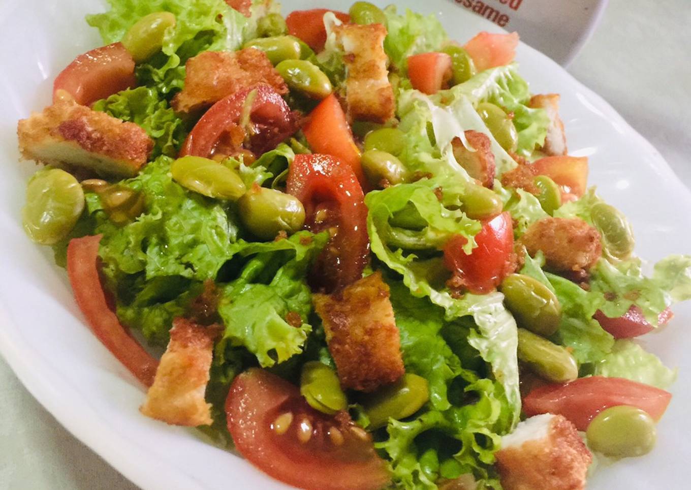 Adam's salad with chicken and toasted sesame