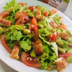A picture of Edamame Salad with Chicken and Roasted Sesame.