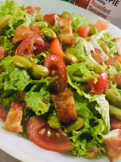 A picture of Edamame Salad with Chicken and Roasted Sesame.