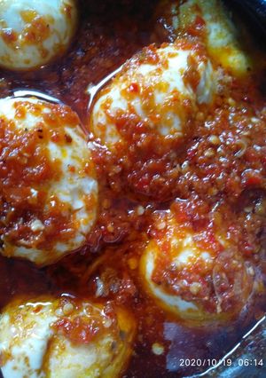 Foto resep Balado telur mata dinosaurus