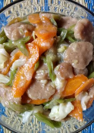 Foto resep Capcay bakso dan sayuran