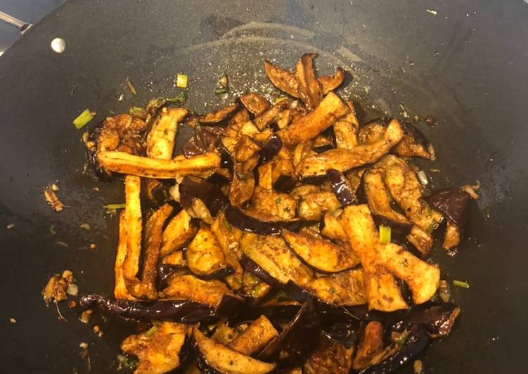 Recipe of Super Quick Homemade Aubergine stir fry