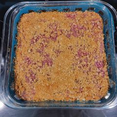A picture of Raspberry Crumble Bars.