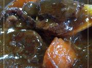A picture of carrot beef stew