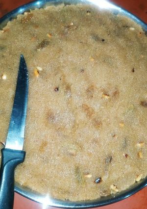 A picture of Suji ka halwa.