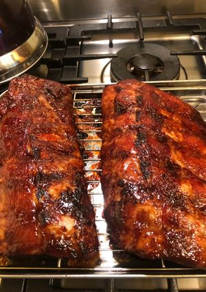 A picture of Chinese BBQ Ribs.