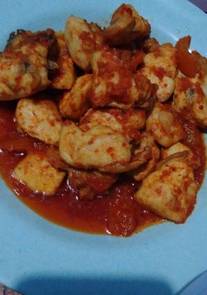 Foto resep Ayam gurih pedas asam manis