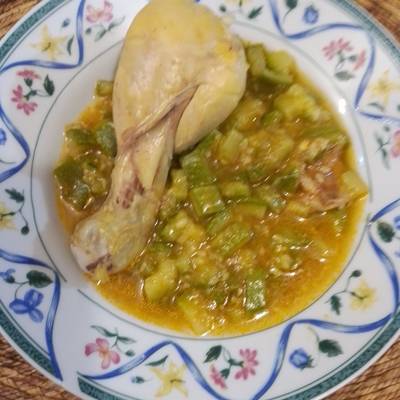 Calabacitas con pollo Receta de Herminia Zarate- Cookpad
