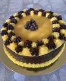 Torta panqueque naranja chocolate