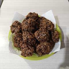 Foto di Biscotti rustici con farina d'avena e cioccolato fondente