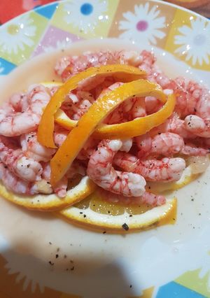 Foto di Crudite' di gamberi rossi di sicilia
