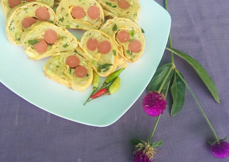 Rolade udang, sosis, tahu