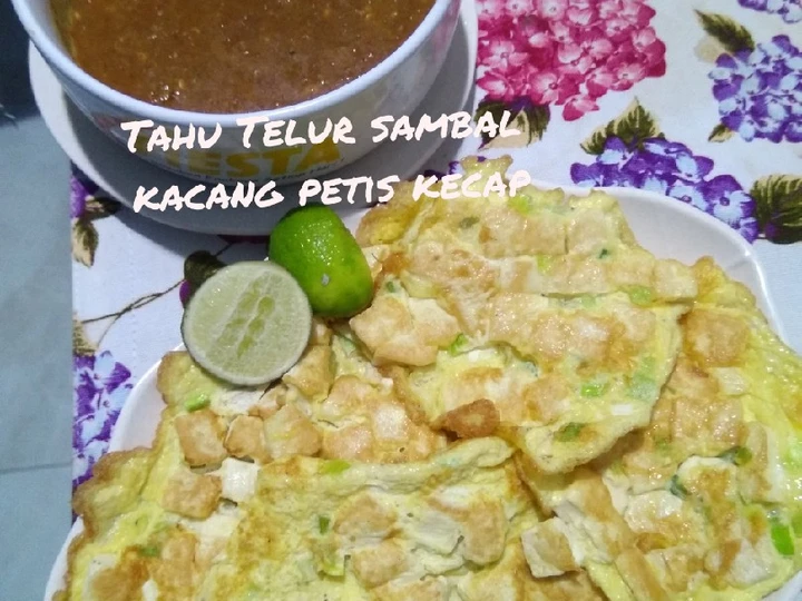 Langkah Gampang Membuat Resep Tahu Telur sambal kacang petis kecap yang  Bikin Ketagihan Anti Ribet, Sempurna