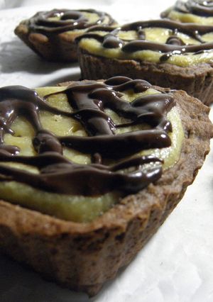 Una foto de Tartitas  de chocolate y ricota