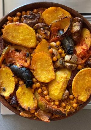 Una foto de Arroz al horno valenciano para 4 personas