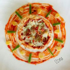 A picture of Bread Pizza Bowl/Katori.