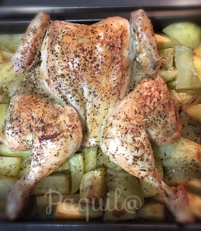 Foto principal de Pollo Corte Mariposa 🦋 al Horno con Cerveza 🍺