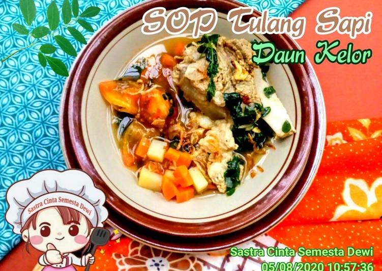 SOP Tulang Sapi Daun Kelor