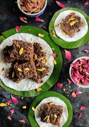 A picture of Chocolate Sandesh.
