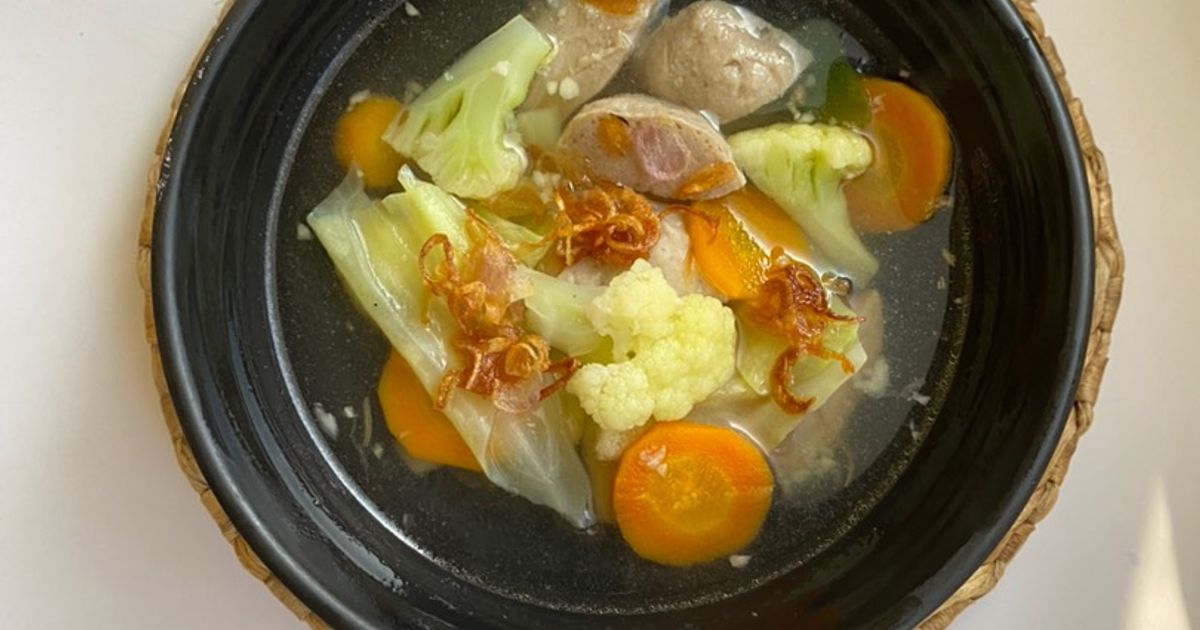 Sup Bakso Sayur Bening