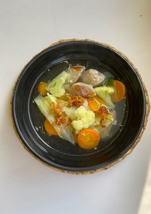 Foto resep Sup Bakso Sayur Bening