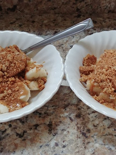 A picture of Breakfast fruit granola bowl.