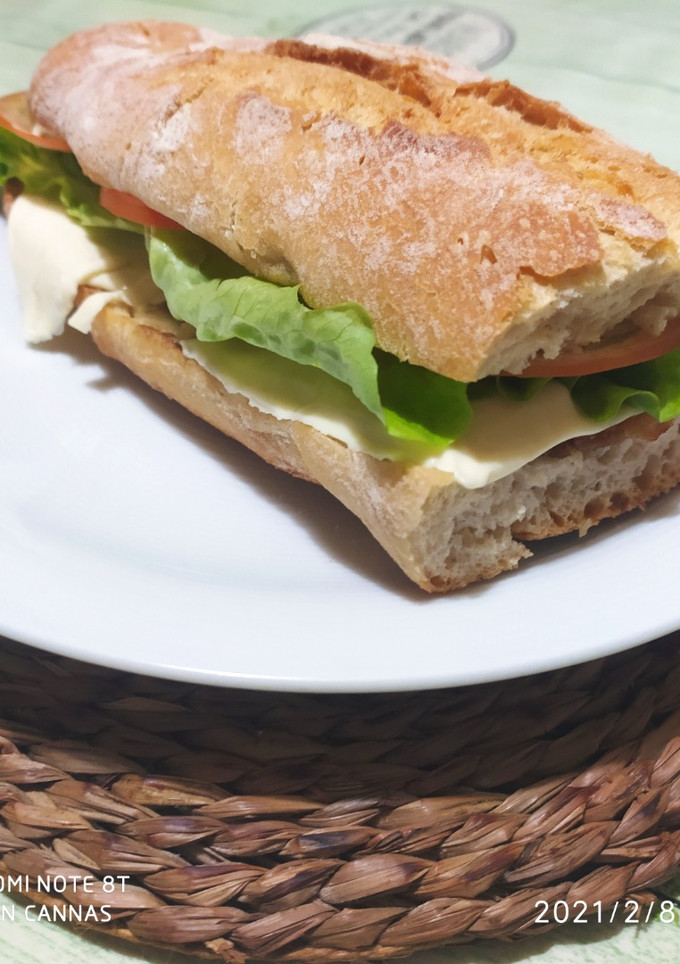 Una foto de Bocata de panceta