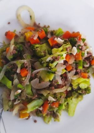 Foto resep Tumis Daging Giling Brokoli Wortel