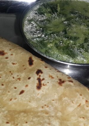 A picture of Methi sabji Maharashtrian style.