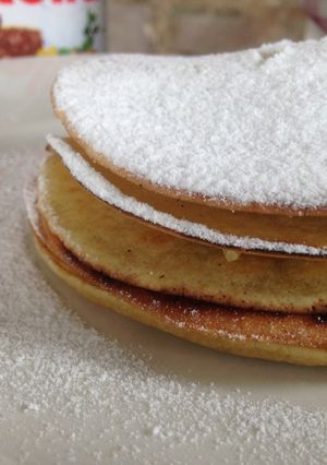 Una foto de Pancakes de mantequilla y especies
