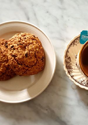 Foto resep Raisin Oatmeal Scone With Palm Sugar