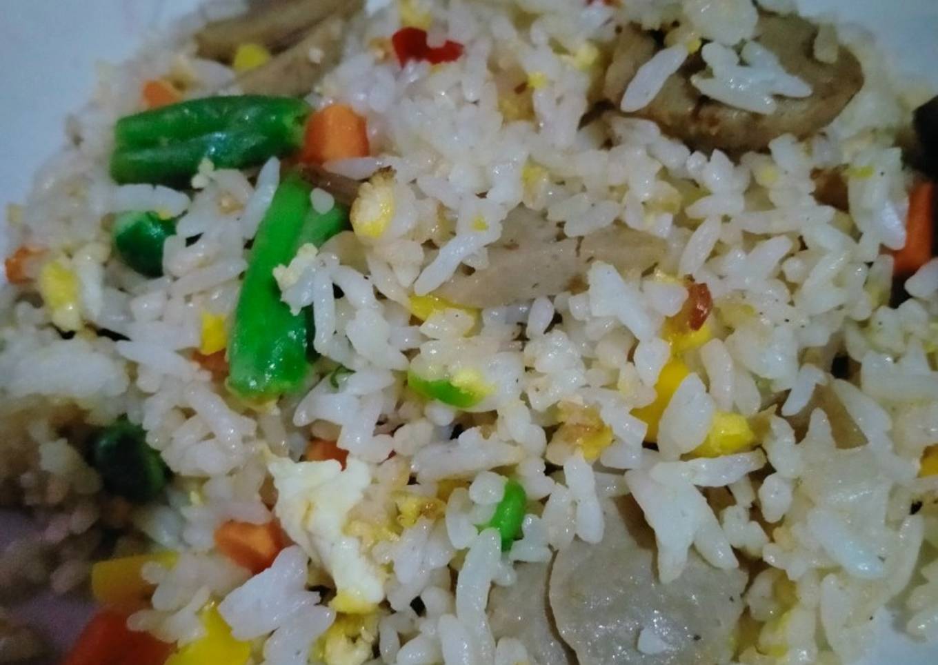 Nasi goreng putih mix sayuran
