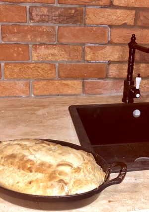Kemencében sült kovászos kenyér recept fotója