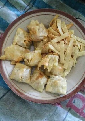 Foto resep Pangsit goreng isi baso ayam