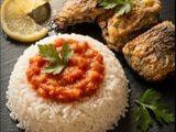 سمك بونيط بالأرز
