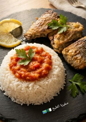 صورة لوصفة سمك بونيط بالأرز